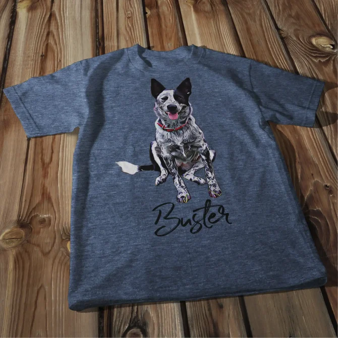 Custom Dog T-shirt.
