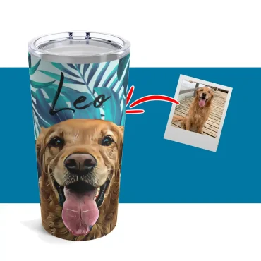 Custom Dog Tumbler - Pattern