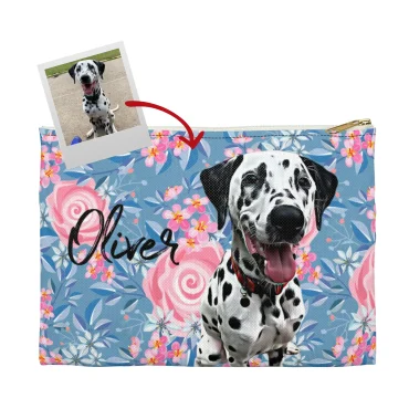 Personalized Dog Mom Makeup Bag