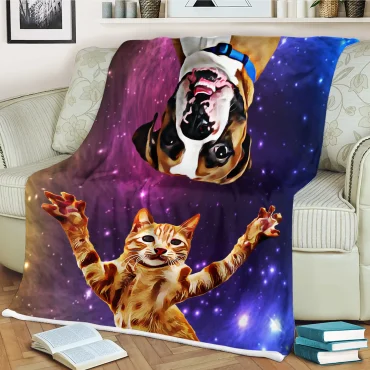 Custom Pet Blanket - Space