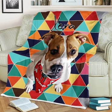 Custom Dog Blanket - Geometrical pattern