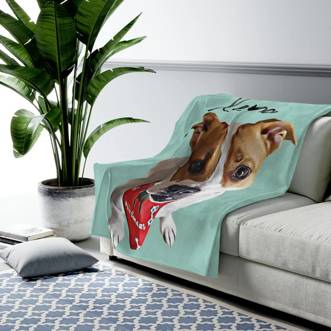Custom Dog Blanket - Color - Image 3