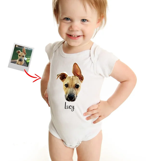 Custom Pet Portrait Bodysuit One piece