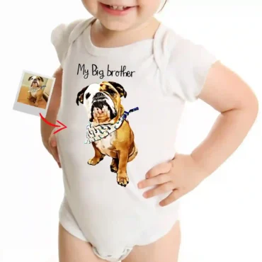 My Big Brother / Sister - Customized Dog Baby Bodysuit