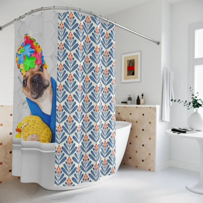 Custom Pet Shower Curtain - Image 2