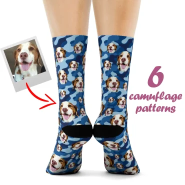 Camouflage Dog Socks - Custom