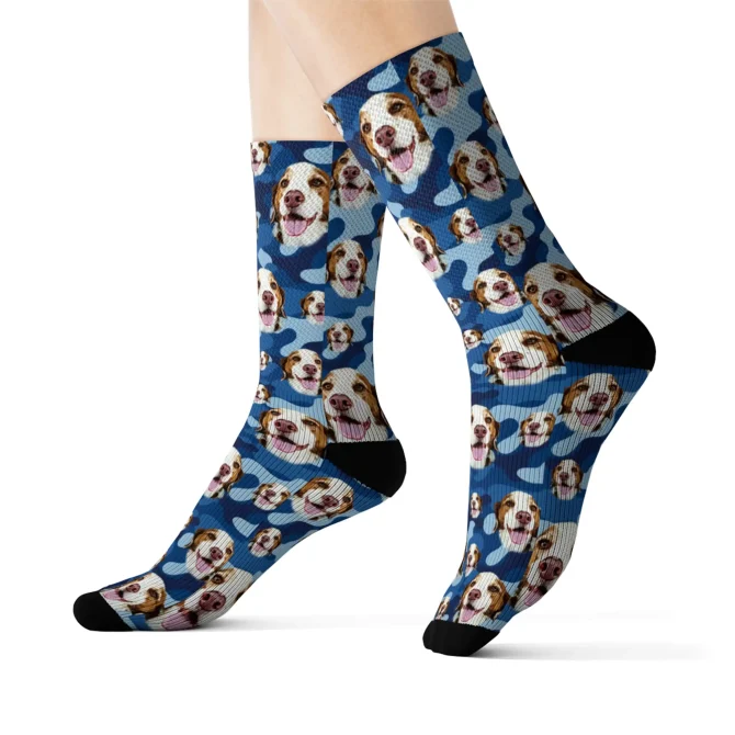 Camouflage Dog Socks - Custom - Image 2