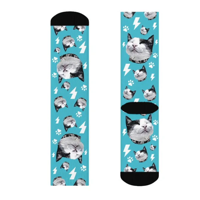 Custom Cat Socks - Personalized Cat Socks - Image 3