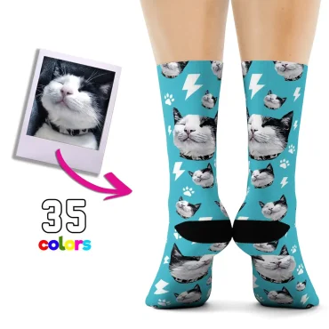 Custom Cat Socks - Personalized Cat Socks
