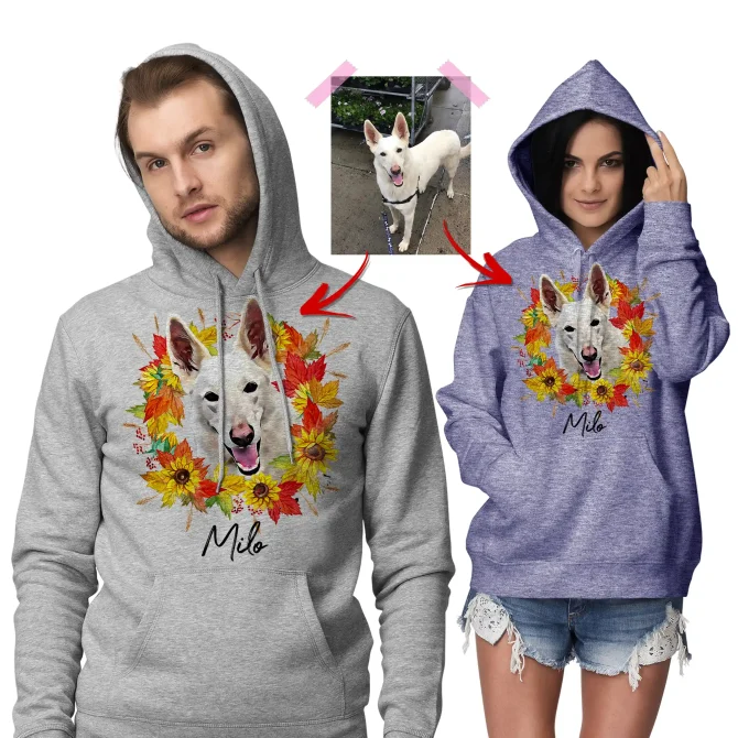 Dog Mom Hoodie - Wreath