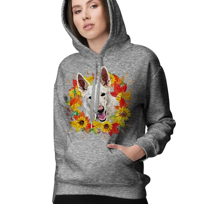 Dog Mom Hoodie - Wreath - Image 2