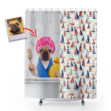 Personalized Dog Shower Curtain