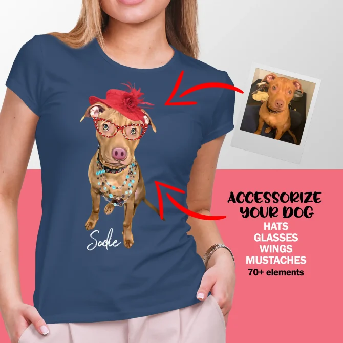 Accessorize your Dog shirt.