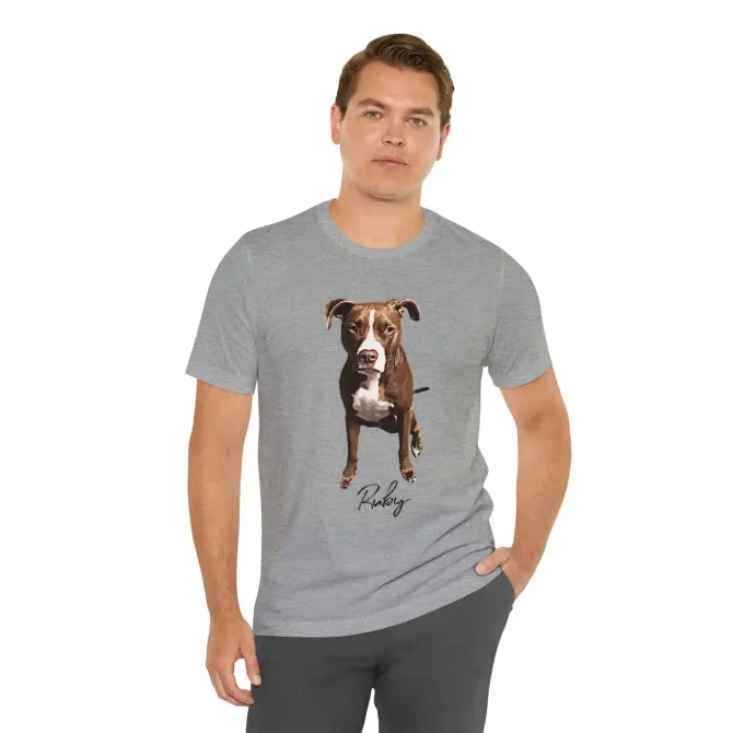 Dog Dad & Dog Mom Custom T-Shirt - Unisex - Image 4
