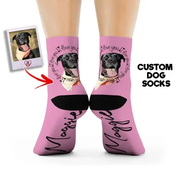 Custom Dog Photo Socks