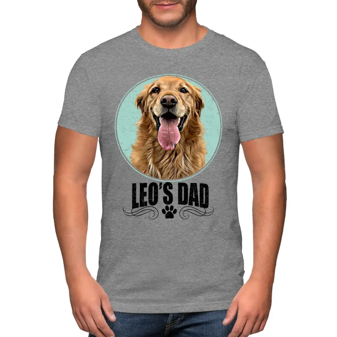 Dog Dad T-shirt distressed design.