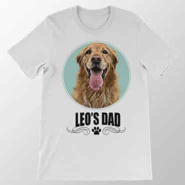 Dog Dad T-shirt distressed design.