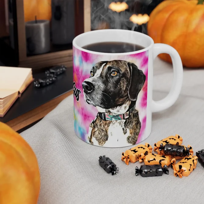 Custom Pet Mug - Watercolors & Pastel - Image 3