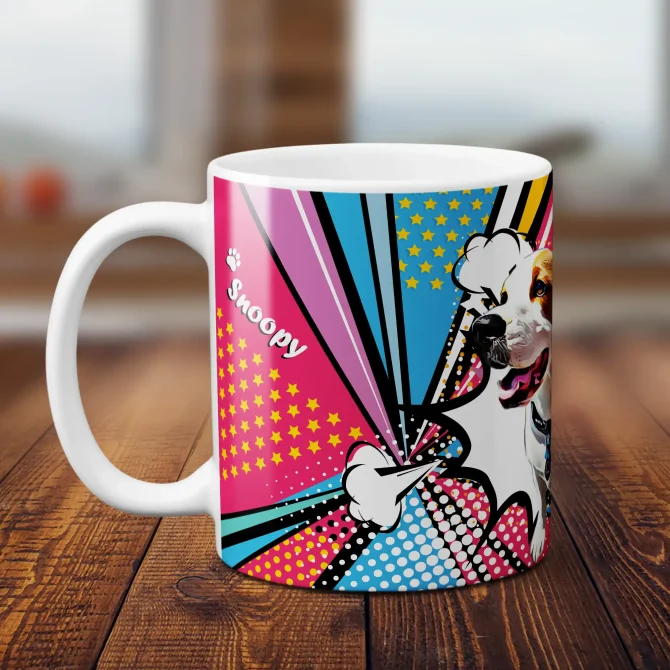 Personalized Dog Mug - Pop art - Image 3