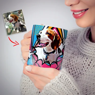 Personalized Dog Mug - Pop art
