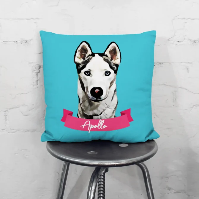 Custom Dog Portrait Pillow Case - Image 3