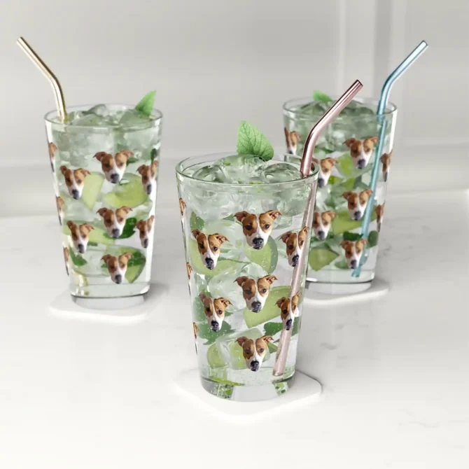 Custom Pet Pint Glass - Pattern - Image 3