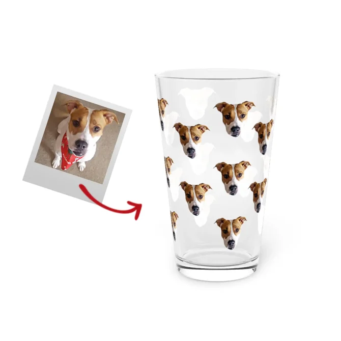 Custom Pet Pint Glass - Pattern