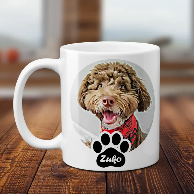 Customized Dog Mug - Paw, Bone - Image 2
