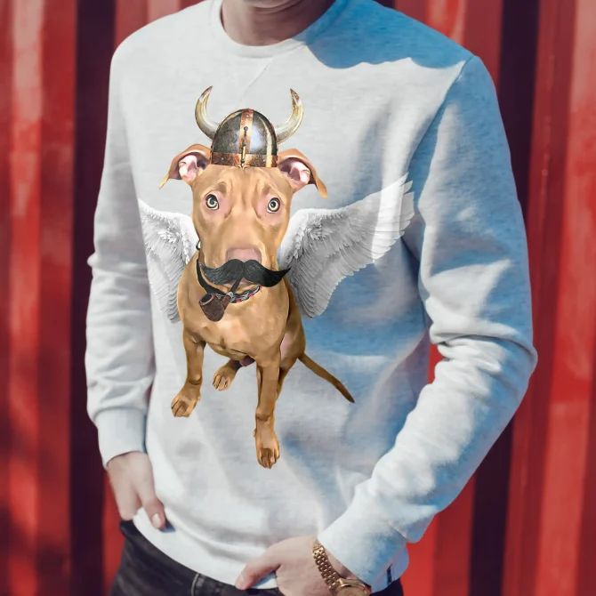 Custom Dog Portrait Sweatshirt - Accessorize it! - Image 2