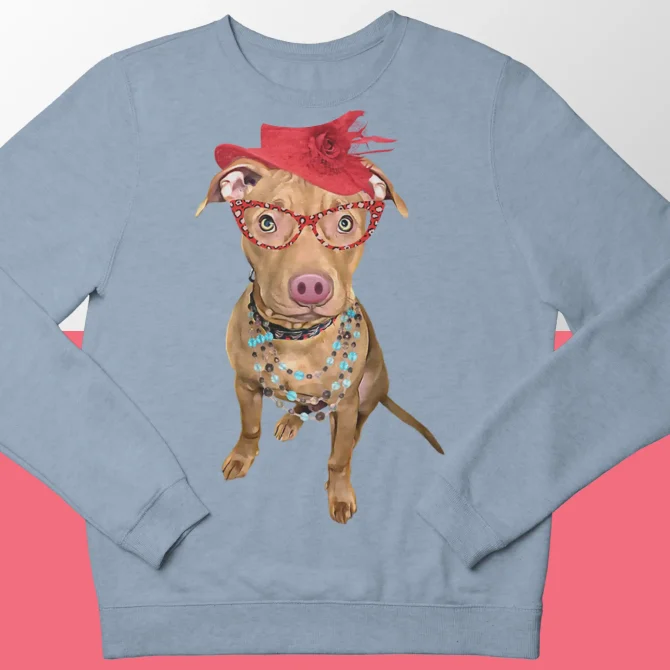 Custom Dog Portrait Sweatshirt - Accessorize it! - Image 4