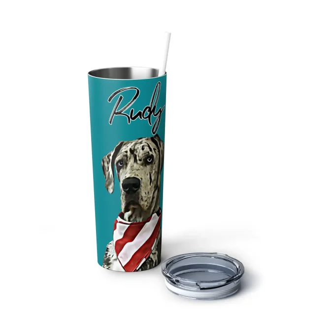 Custom Dog Skinny Tumbler - Color - Image 4