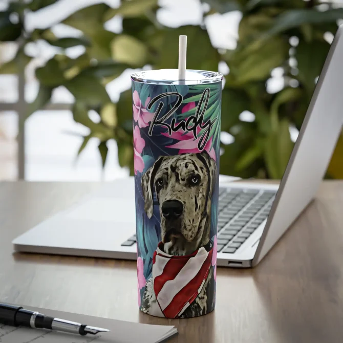 Custom Dog Skinny Tumbler - Pattern - Image 4