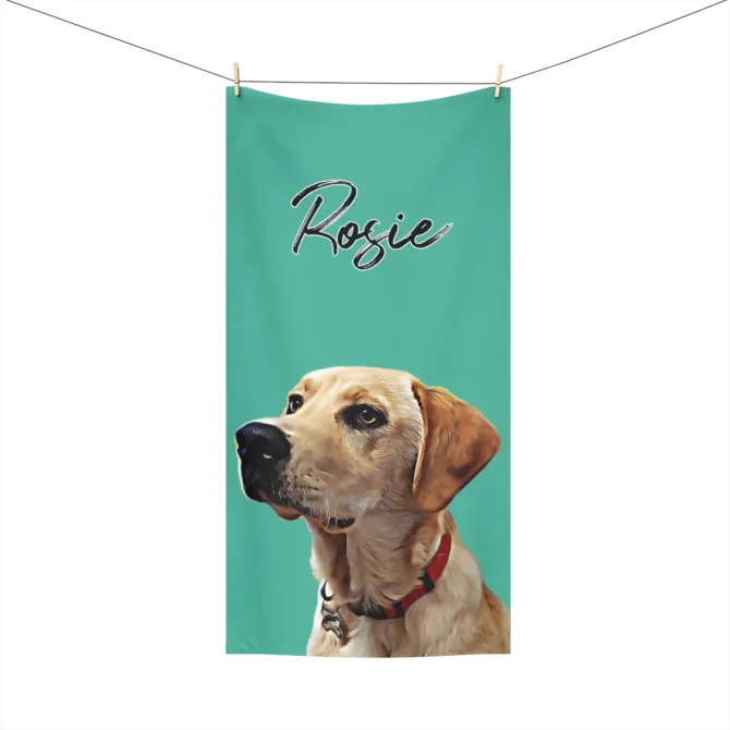 Custom Dog Beach Towel - Image 2
