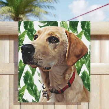 Personalized Pet Beach Towel