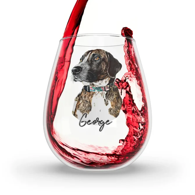 Custom Pet Wine Glass - Image 3