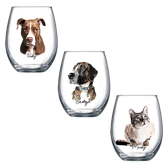 Custom Pet Wine Glass - Image 2