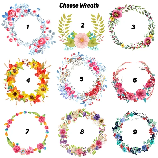 Dog Pillow Case - Wreath design - Image 4