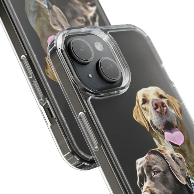 Personalized Dog Phone Case - Transparent - Image 2