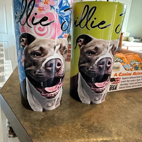 Custom Dog Tumbler - Pattern photo review