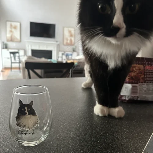 Custom Pet Wine Glass photo review