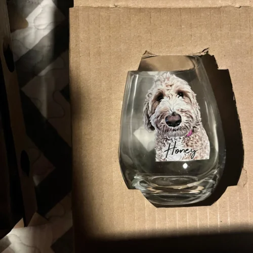Custom Pet Wine Glass photo review