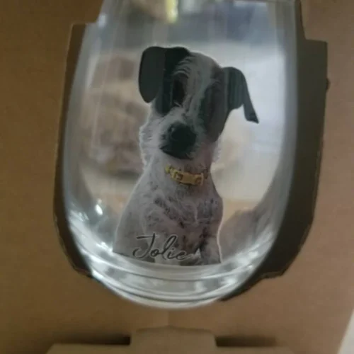Custom Pet Wine Glass photo review