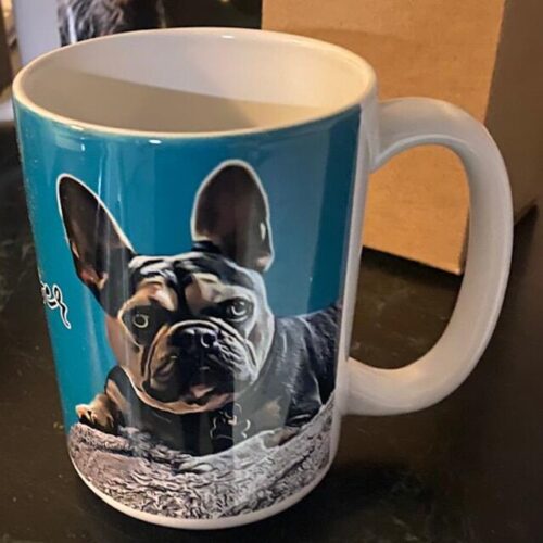 Click to view full screen Custom Dog Mug - for Dog Dad & Dog Mom photo review