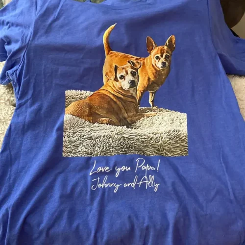 Dog Dad & Dog Mom Custom T-Shirt - Unisex photo review