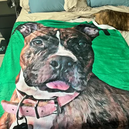 Custom Dog Blanket - Color photo review